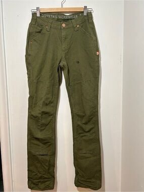 Dovetail workwear  Olive Green Utility Pants Size 6